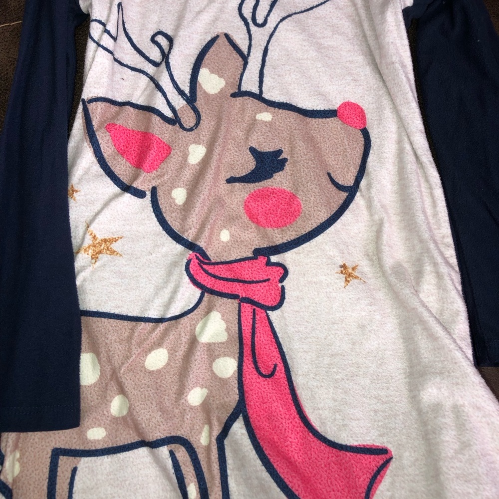 Fleece pajama dress